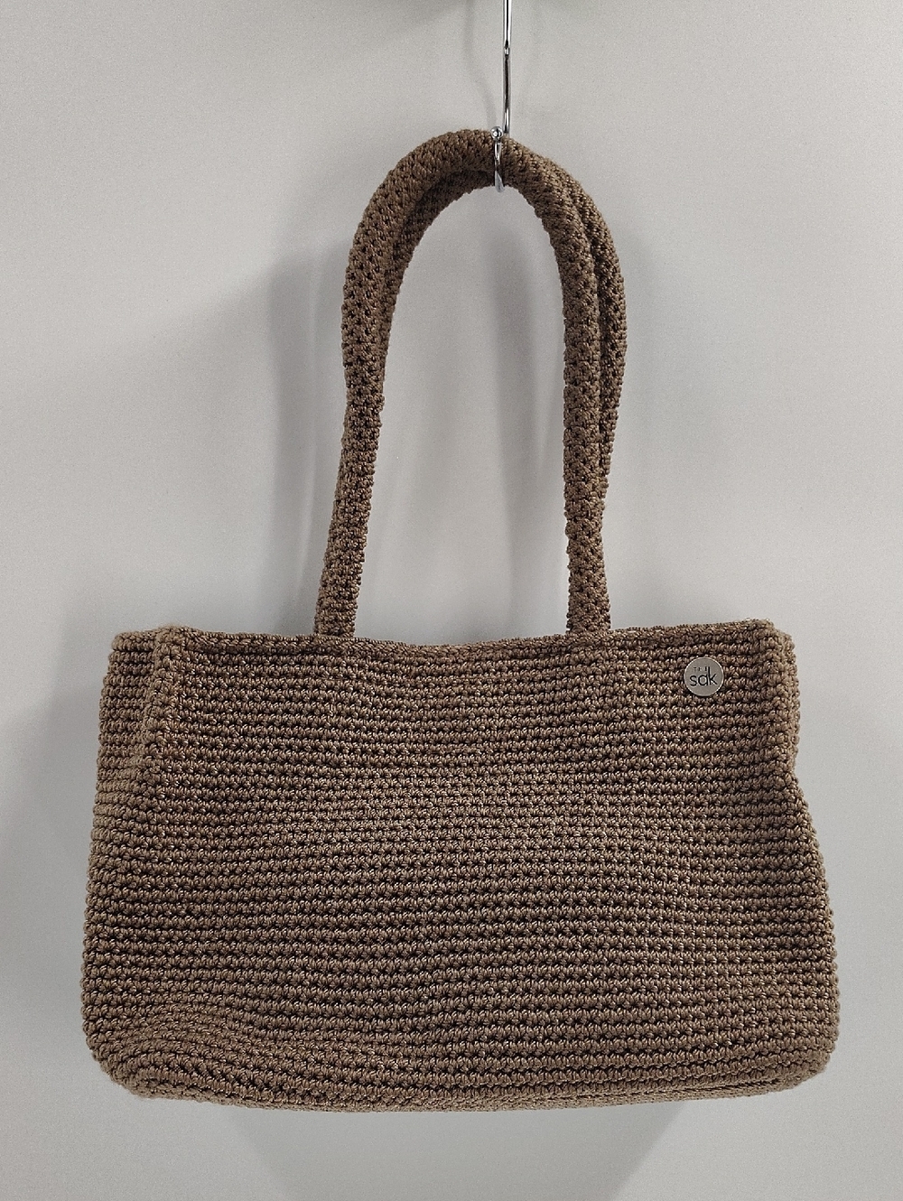 The Sak Woven Bag Neutral Brown Dark Beige Arm Bag